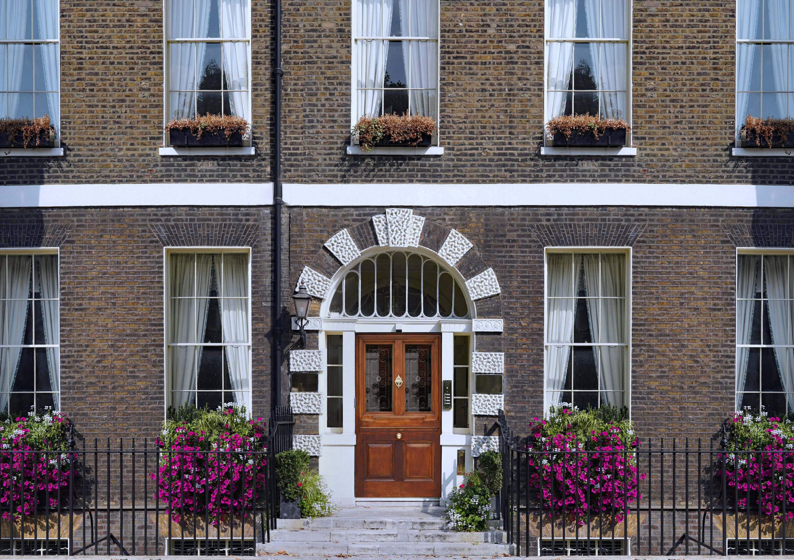 Old Georgian townhouses in Bloomsbury, London